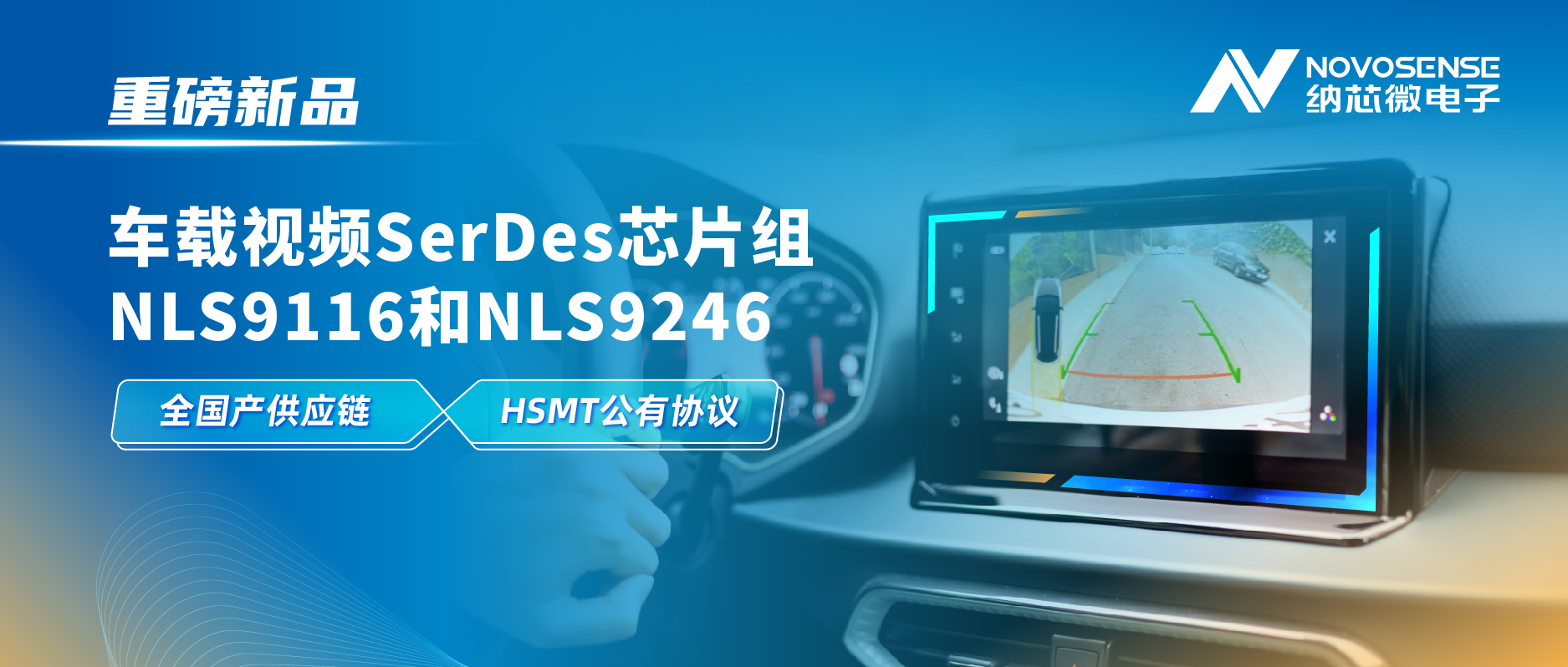 全国产供应链、完成HSMT芯片互联互通测试，fun88官网首页推出车载视频SerDes芯片组NLS9116和NLS9246